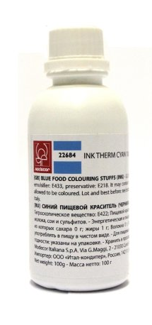 Пищевые Чернила Modecor для принтеров Decojet C1/C2/A4 Синие 100 мл. Пищевые Чернила Modecor для принтеров Decojet C1/C2/A4 Синие 100 мл.